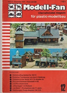 MODELL FAN N°12 1975 HEINKEL He 100 / PRINZ EUGEN / FOUGA MAGISTER / TAUCHPANZER - Imagen 1 de 2