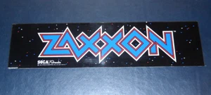 Insegna Vintage ZAXXON Gioco Arcade Tendone - Originale - 1982 - by SEGA - Foto 1 di 3