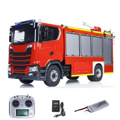 1/14 RC Fire Truck 770S Vehicle i6S Radio Battery 2Speed Gerabox Water Spraying - Image 1 of 4