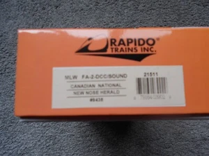 RAPIDO MLW FA-2 Diesel Engine HO Gauge Canadian National #9438 NIB - Picture 1 of 4