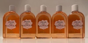 CRABTREE & EVELYN BIRNE & ROSA MAGNOLIE BAD & DUSCHGEL 8,5 OZ SET EINGESTELLT - Bild 1 von 2