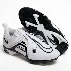 Scarpe da calcio basse Nike Alpha Menace Pro 3 bianche FJ6843-100 da uomo taglia 10,5 larghe - Foto 1 di 16