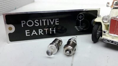 LED 12v BA7s Positive Earth Red Warning Dash Instrument Gauge Smiths Bulbs Lamp - Image 1 of 3