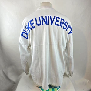 Duke University Spirit Jersey Mens Large White Blue Oversized T Shirt College - Picture 1 of 11