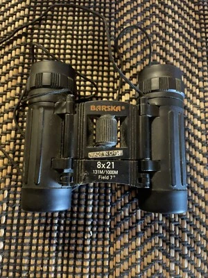 Barska 8x21 Compact Binoculars Pre/owned No Case - Image 1 of 4