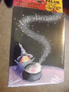 8 Halloween Invitations - LOOK WHAT'S BREWING - by American Greetings - Picture 1 of 3