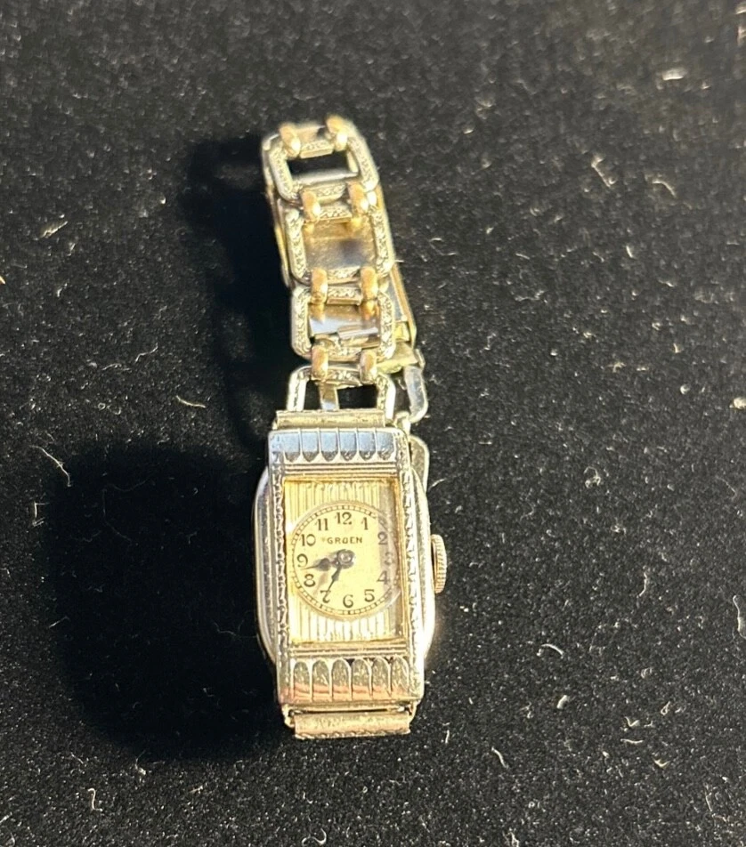 Reloj Raro Vintage Gruen Damas con Manecillas Azules Foto 1 de 4