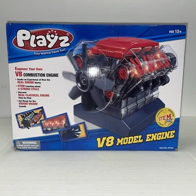 Kit de juguete de construcción de modelos de motor de combustión Playz V8 S.t.e.m caja abierta Foto 1 de 4