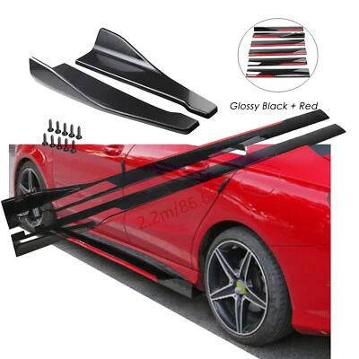 Gloss Black Red Side Skirt Rear Bumper Chin Lip Spats For Toyota Venza Body Kits Foto 1 de 4