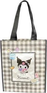 Sanrio Kuromi Polypropylene Tote Bag, Shopping Bag, Eco Bag 9.8 × 11.8 × 3.5 in - Picture 1 of 6