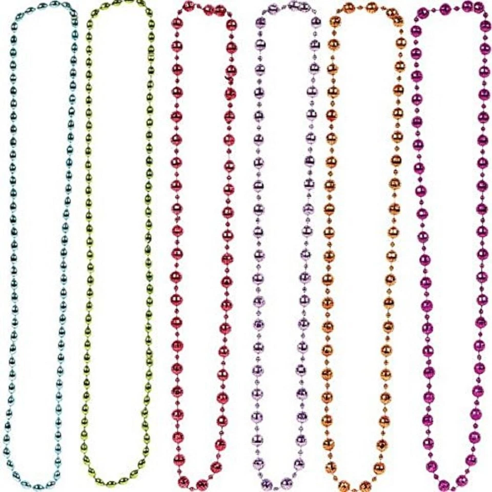 Collares de cuentas a lunares a rayas modernas negras para fiesta de cumpleaños Foto 1 de 1