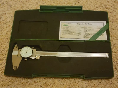 PINZA DIAL INSIZE, 0-8", graduación .001" (1311-8) 0-8X.001" con estuche Foto 1 de 4