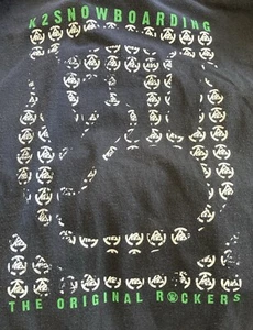 K2 Snowboards Graphic T-shirt Men’s Size XL Black Vintage Snowboarding Shred - Picture 1 of 6