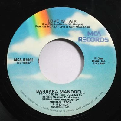 Country 45 Barbara Mandrell - Love Is Fair / Sometime, Somewhere, Somehow On Mca - Image 1 of 2
