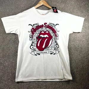 The Rolling Stones T-Shirt Herren Medium Weiß Its Only Rock n Roll Grafikdruck - Bild 1 von 9