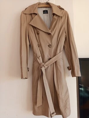 The women's leather trench coat Madeleine nappa size L-XL colour is camel - Image 1 of 4