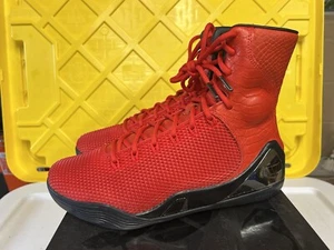 NEW! Nike Kobe 9 IX High Elite EXT QS Triple RED KRM Black 716993-600 Size 8.5 - Picture 1 of 7