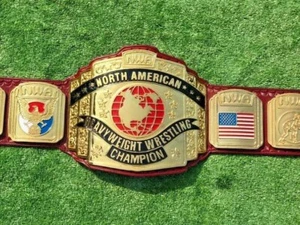 NWA North American Heavyweight Wrestling Replica Champion Belt Real Leather - Picture 1 of 3