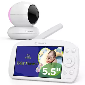 SANNCE 720P WLAN 2-Wege-Audio Überwachungskamera 5.5" Babymonitor Remp Detection - Bild 1 von 9