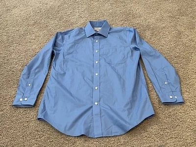 Camisa de vestir para hombre Croft & Barrow 15.5 32/33 fácil de cuidar cuello abotonado nueva sin etiquetas Foto 1 de 4