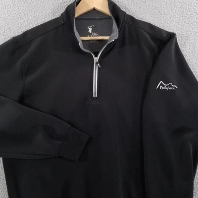 F&G Tech Pullover Large Black Performance 1/4 Zip Ballyhack Golf Club Roanoke VA - Image 1 of 4