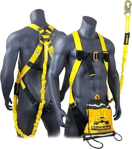 KwikSafety SCORPION 1-D Fallschutz Sicherheitsgurt mit befestigtem 6ft Schlüsselband  - Bild 1 von 6