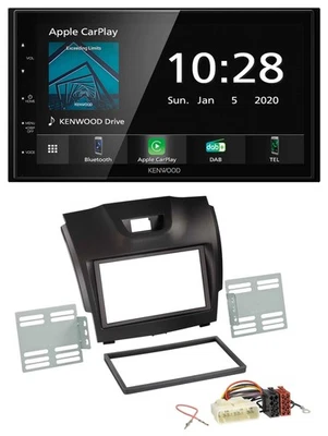 Kenwood Bluetooth MP3 DAB USB 2DIN Autoradio für Isuzu D-Max ab 2012 dunkelgrau - Bild 1 von 4