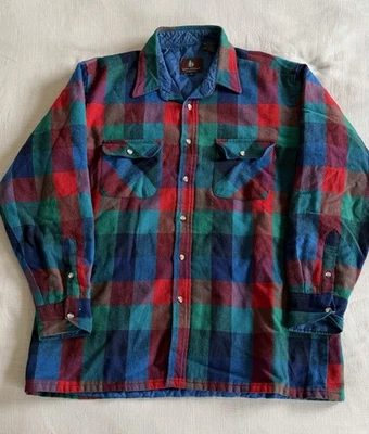 VTG 80/90’s High Sierra Plaid Flannel W/ Quilted Lining Mens Sz XL Multicolor - Image 1 of 4