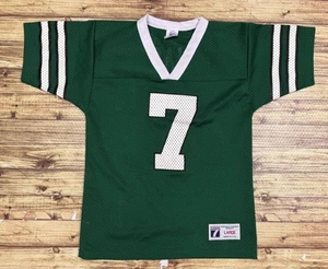 Vtg NFL Logo 7 New York Jets #7 BOOMER ESIASON Boys/Youth Football Jersey LARGE - Picture 1 of 7