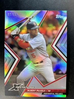 Albert Pujols  /99 Rainbow Foil 2023 Topps Xpectations Providential Preludes #69 - Image 1 of 2