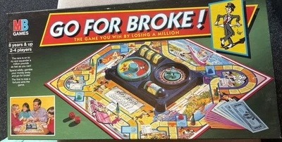 GO FOR BROKE BOARD GAME MB GAMES 1993 COMPLETE VINTAGE, GREAT PRICE - Image 1 of 4
