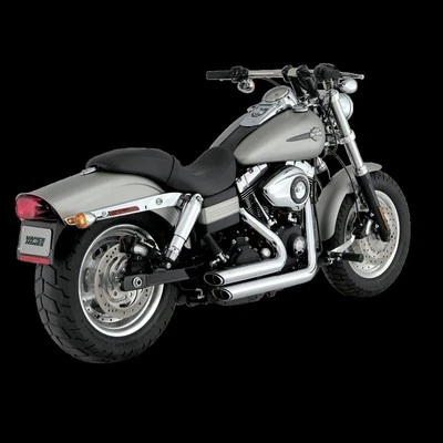 Shortshots escalonados Vance &amp; Hines compatível com 06-11 Harley Davidson Dyna PCX completo - Imagem 1 de 2