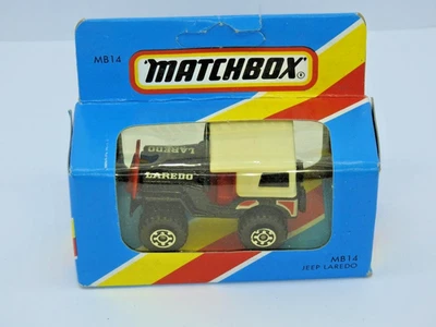 MATCHBOX MACAU 1983 MB14 JEEP LAREDO MINT IN SCATOLA AZZURRA M DI TIPO - Immagine 1 di 4