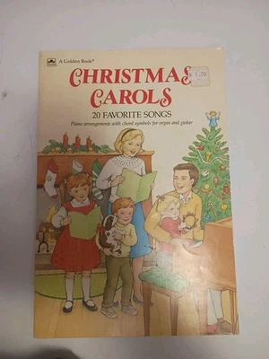 Guitarra de órgano piano 20 canciones favoritas Golden Book Christmas Villancicos 1990 de colección Foto 1 de 4