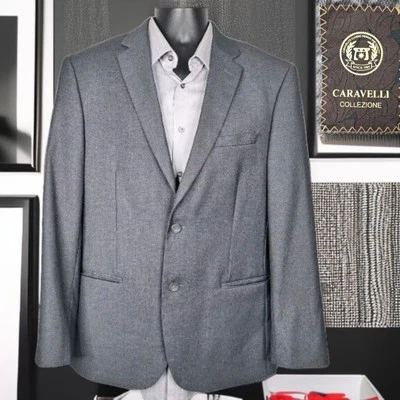 Chaqueta Blazer Caravelli 40R Para Hombre Gris Doble Ventilación Foto 1 de 4
