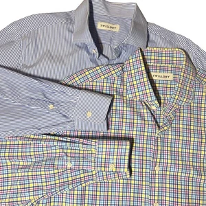 Twillory KONVOLUT 2 Tailored Fit Hemden Button Down Kragen 17 32/33 - Bild 1 von 16