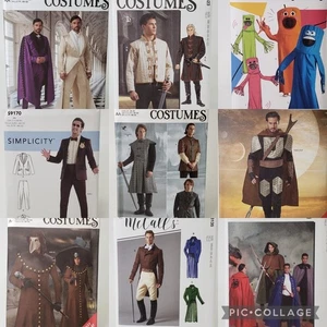 UNCUT! U-PICK! COSPLAY COSTUME Sewing Patterns Men's Plus Size Simplicity McCall - Picture 1 of 19