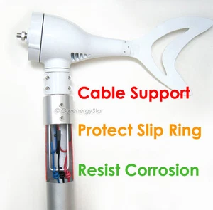 Aluminum Cable Support Fit 12 V 24 V 36V 48 V 400 W-600 W Wind Turbine Generator - Picture 1 of 6