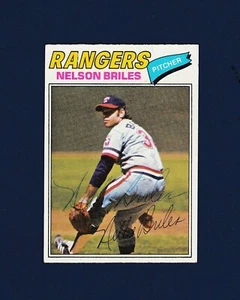 Nelson Briles signed Texas Rangers 1977 Topps baseball card - Picture 1 of 1