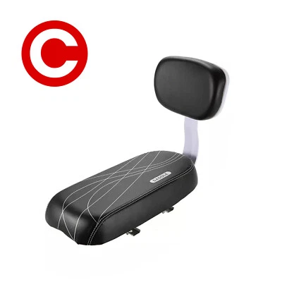 Bike Child Seat Bike Saddle with New Back Rest Back Seat MTB Rear Rack Saddle - Image 1 of 4