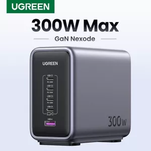 Cargador de escritorio UGREEN 300W GaN Nexode PD3.1 carga rápida para MacBook Samsung S23 - Imagen 1 de 9