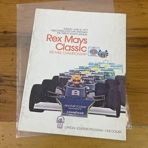 Vintage 1977 Rex Mays Classic Wis. State Fair Speedway Auto Racing Program  - Picture 1 of 4