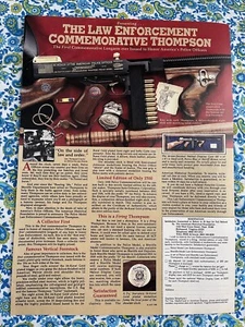 Vintage 1988 Law Enforcement Commemorative Thompson Print Ad Ad Only - Bild 1 von 7