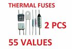 2 X Thermal Fuses 250V Cutoff Temperature 65 To 300 Electronic Components