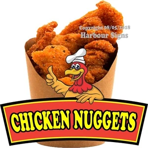 Calcomanía de camión de comida de concesión de pepitas de pollo (elige tu talla) - Imagen 1 de 3