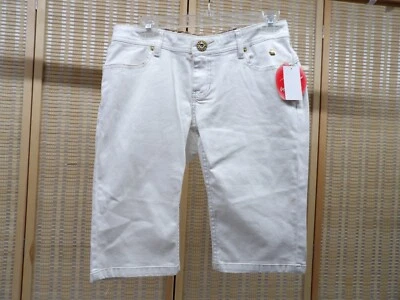 NWT Women's Apple Bottoms White Denim Bermuda Shorts Size 7/8 (30x13) - Image 1 of 4