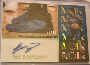 2022-23 panini noir sneaker spotlight signatures Paolo Banchero/99
