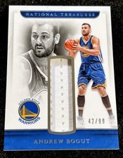 2016-17 Panini National Treasures Andrew Bogut Game Used Materials Warriors /99