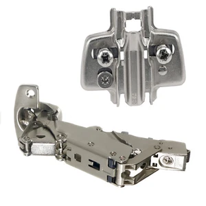 HETTICH Hinge Set Kitchen Wide Angle 52 x 5.5mm + Cross Mounting 5.0mm Height - Picture 1 of 12