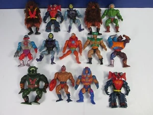 Lote de 14 figuras de acción vintage HE MAN MOTU maestros del universo PAQUETE trabajo años 80 - Imagen 1 de 17